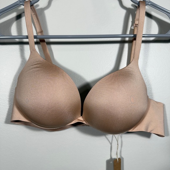 NEW with Tags SKIMS Ultimate Push Up Plunge Bra BR-UWR-1881 Mica Size 34A NWT - Picture 1 of 4
